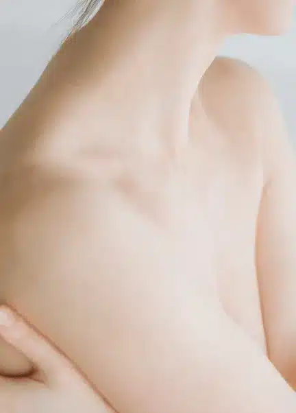a woman's torso naked