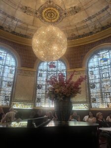 victorian tiled ceiling at v&a museum in south kensington