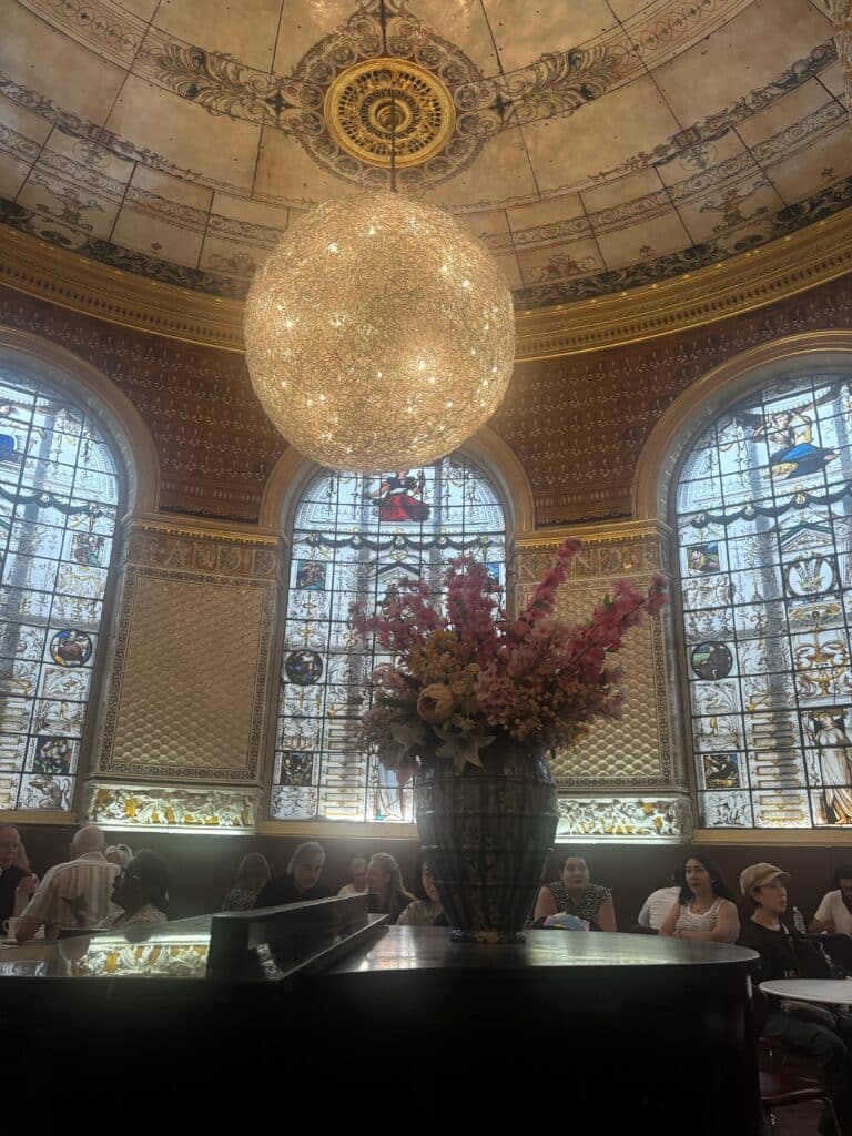 victorian tiled ceiling at v&a museum in south kensington