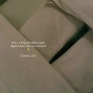 spa bed prepared for a massage