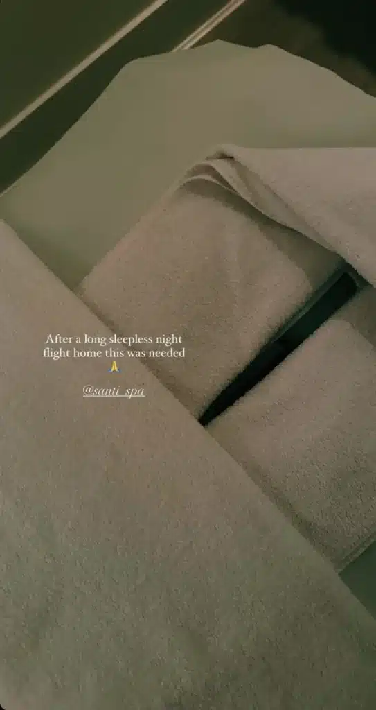 spa bed prepared for a massage
