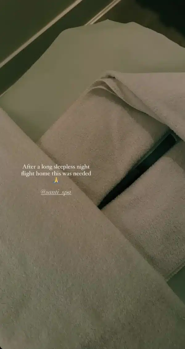 spa bed prepared for a massage