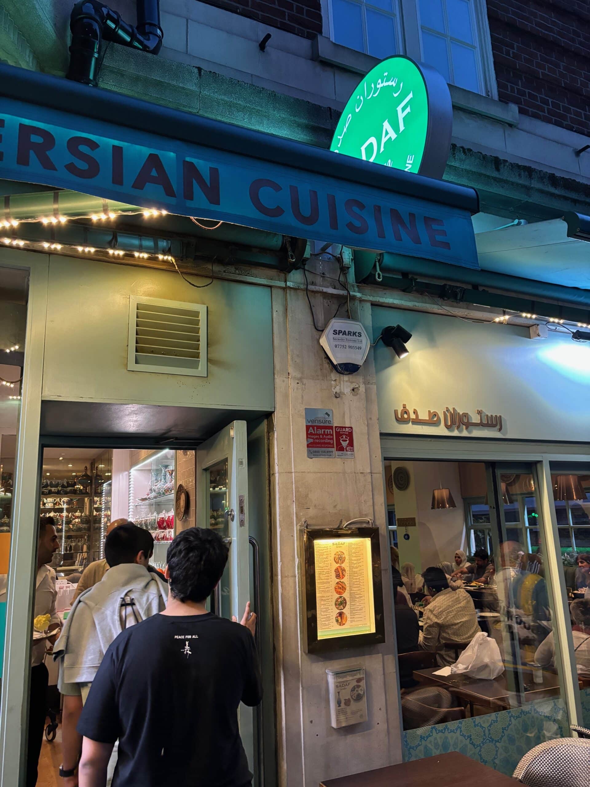 Sadaf Persian restaurant in Kensington