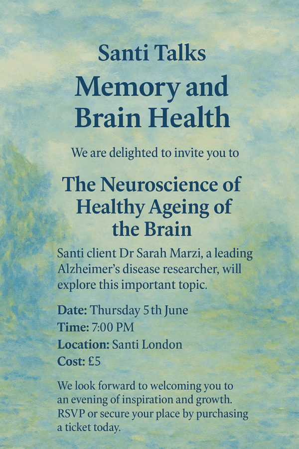 talk on health ageing of the brain with an abstract image